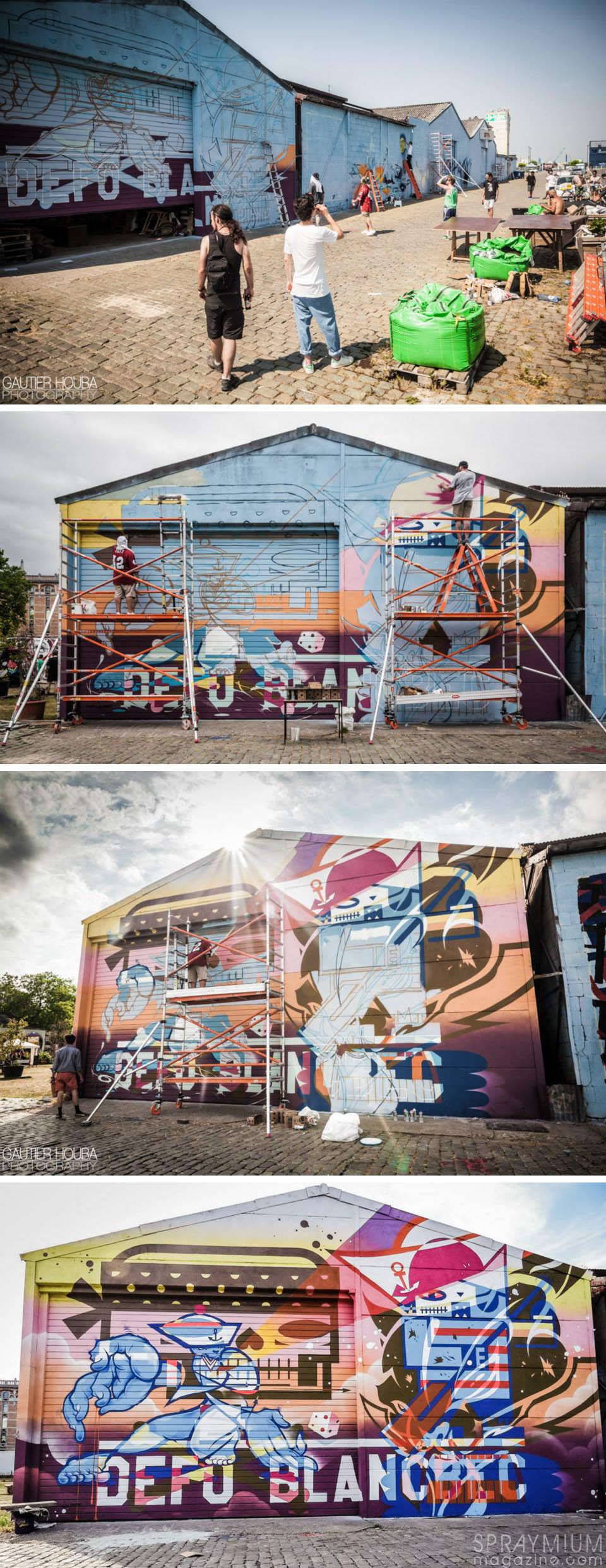 kosmopolite art tour bruxelles farm prod graffiti streetart spraymium