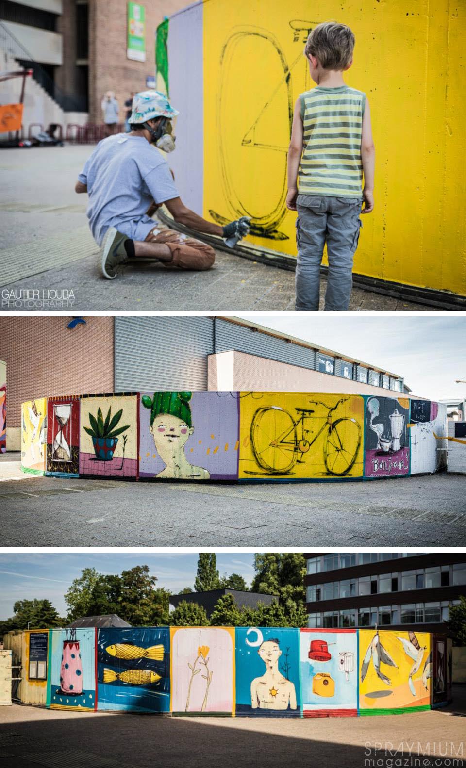 kosmopolite art tour louvainlaneuve farm prod graffiti streetart spraymium