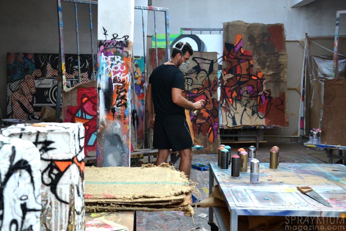 jardin rouge montresso marrakech reso exposition graffiti postgraffiti urban art urbain spraymium