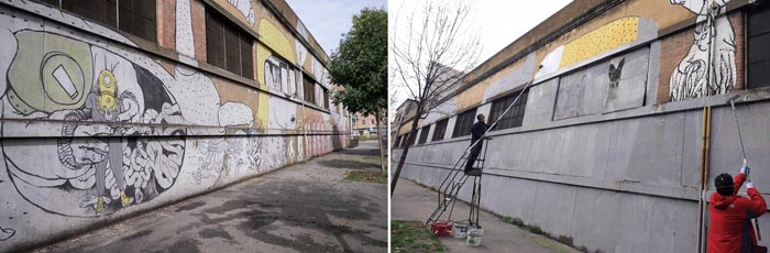 blu street art bologna banksy erase mural spraymium
