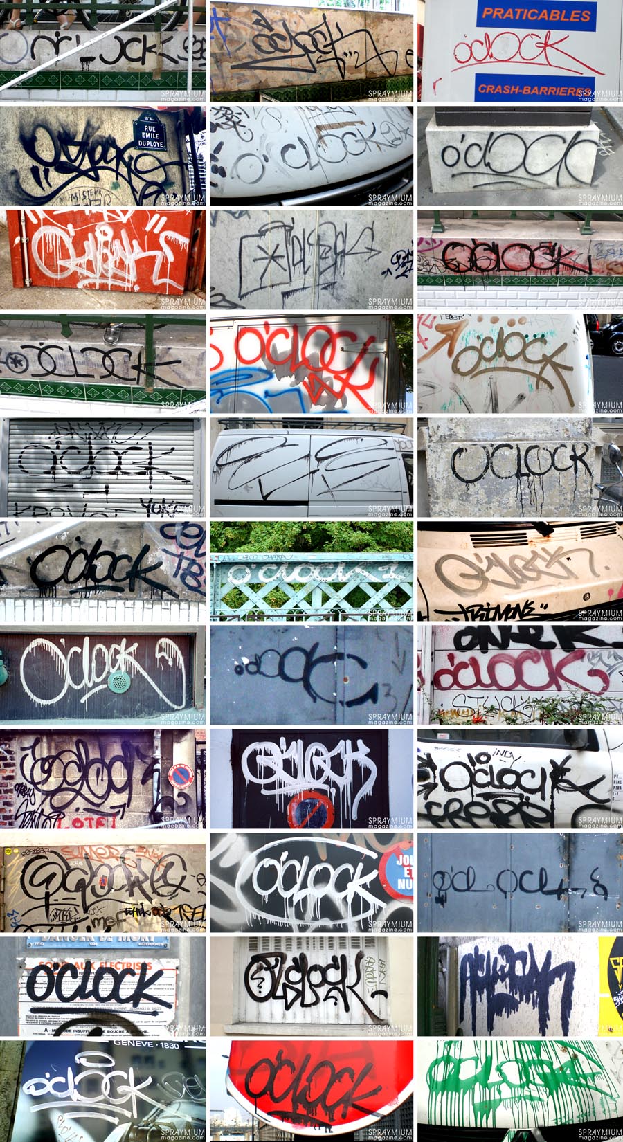 oclock tag writing bombing graffiti allcity handstyle spraymium