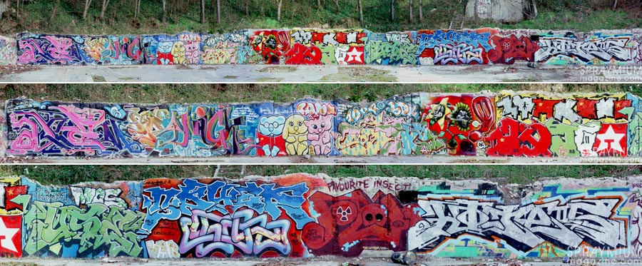rcf1, art azoï, p2b, graffiti, postgraffiti, urban art, art urbain, fresque, baudouin, jean moderne, spraymium