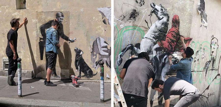 banksy streetart art urbain urban paris spraymium